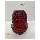 Fenton Art Glass MCM Hobnail Fairy Lamp