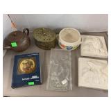 Brass Container, Mushroom Decor, Dish, Misc