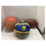 Basketballs and football