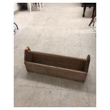 Wooden Tool Carry Box Approx 31in Long