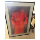 Framed Art / Poster - Red Bath Robe