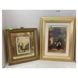 Framed pictures (church and little girl)