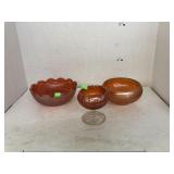 Vintage Marigold Opalecent Glass Lot