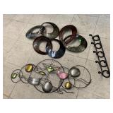 Metal Decor and Plastic Hooks