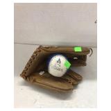 Sears Baseball Mitt & FW Wizards Baseball