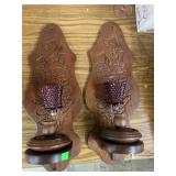 Wooden Candle Wall Decor