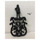 J.Z.H. Vintage Black Cast Iron Trivet