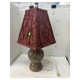 traditional table lamp featuring a decorative,