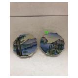 Hand Painted Decor Plates - Signed