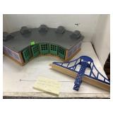 Thomas the Train Wooden Engine Shed & Bridge