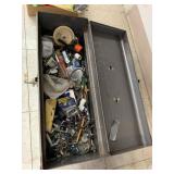 Toolbox with assorted hardware and misc