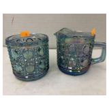 Indiana Glass Windsor Carnival Iridescent Blue