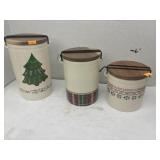 Canister w/ Christmas Season Decor