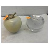 2 Apple Paper Weights