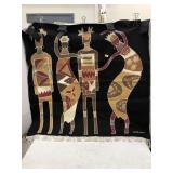 Hand Painted Tribal Banner