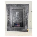 Metal Sign - 5 Reasons for Freedom