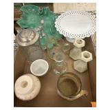 Small Cake / Serving Plate & Misc Vntg Items Flat