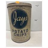 VINTAGE JAYS POTATO CHIP TIN