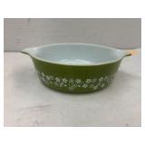 Pyrex Crazy Daisy Green Baking Dish