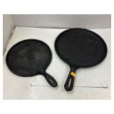 2 Cast Iron Pans