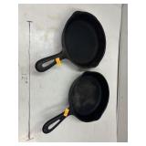 2 Cast Iron Pans