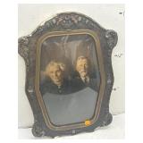 Ornate Portrait Photo in Bubble Glass Frame