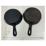 2 Cast Iron Pans
