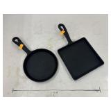 2 Cast Iron Pans