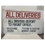 Metal Sign - All Deliveries