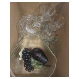 Plastic / Glass Fruit & Misc VGT Glass Lot