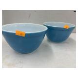 2 Pyrex Mixing Bowls