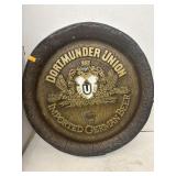 Dortmunder Union beer barrel sign - plastic