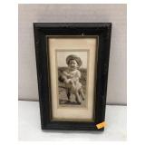 VTG Framed Toddler Photo