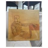 Artistic Portrait Sketch Art, approx 26in x 26in