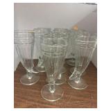 Vintage Indiana Glass Powder Horn Sundae Glasses