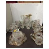 VGT - Rising Sun / Sunshine pattern glass Lot
