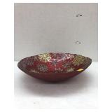 Glass Snowflake Serving Bowl