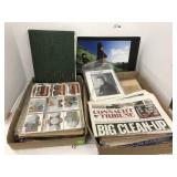 2 Flats Of vintage Items, Puzzle Baseball cards,
