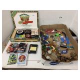 Misc Flat, Star trek Cards, hockey pucks, Marbles