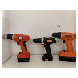 3cnt Drills with Batteries