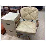 Metal File Cabinet & Office Chair