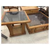 2  Glass Top Tables