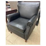 Faux Leather Accent Chair