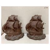 Ship Bookends, small chips