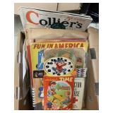 Box of Magazines and Misc