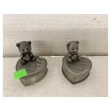 Pewter My First tooth & Curl holders