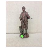 Resin pheasant Hunter and dog figure