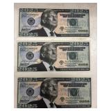 3 cnt Donald Trump Novelty Bills