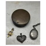 Pendants, Powder Box, & Central High School"