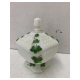 Painted-Leaf Dish with Lid